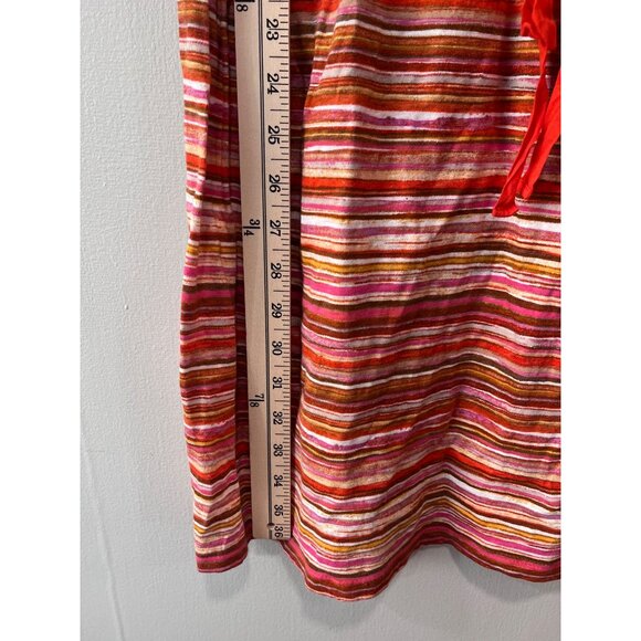 Ann‎ Taylor LOFT Womens Sleeveless Striped Dress Size M Petite - Picture 2 of 7